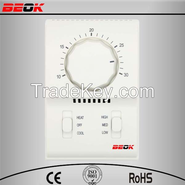 CAC heat cool 3 fan speed  fan coil thermostat for air conditioner