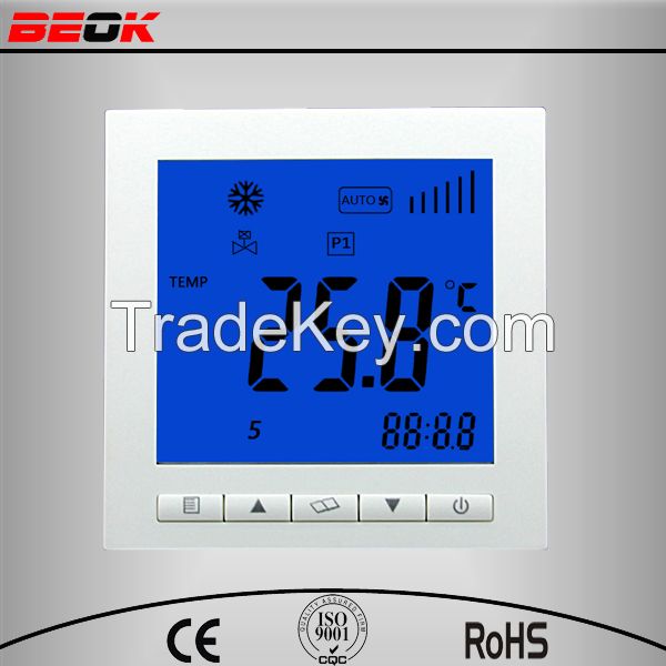 Energy-saving 3 fan speed fan coil room thermostat for air conditioner