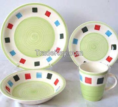 round shape houseware ceramic dinner set