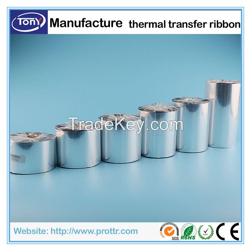 Competitive price custom wax/resin thermal transfer ribbon for product label