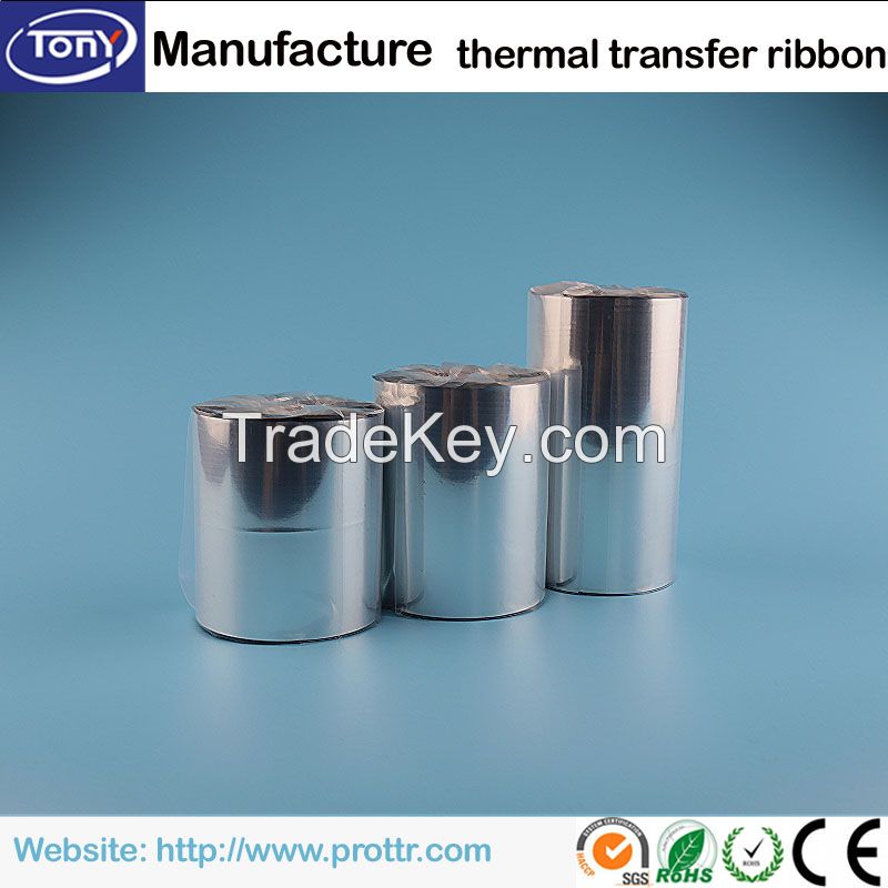 TTR printing wax/resin thermal transfer ribbon for product barcode label