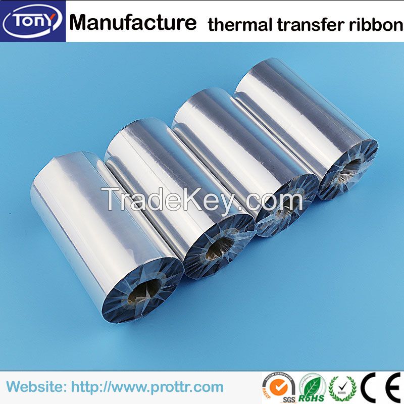 TTR printing wax/resin thermal transfer ribbon for product barcode label