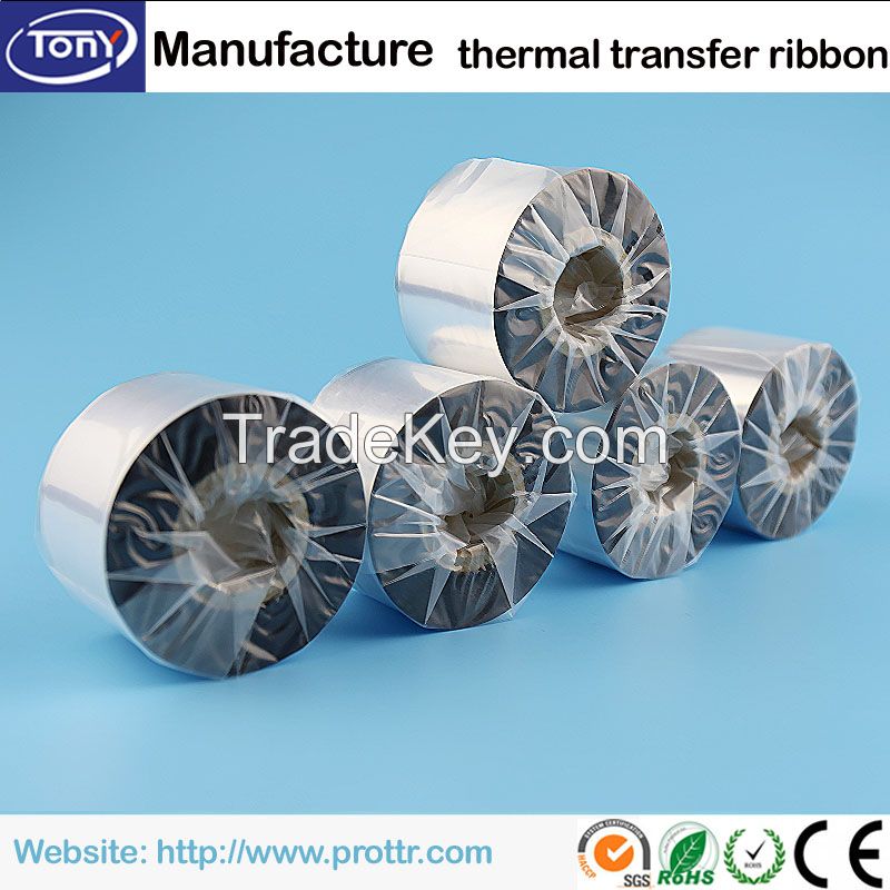 TTR printing wax/resin thermal transfer ribbon for product barcode label