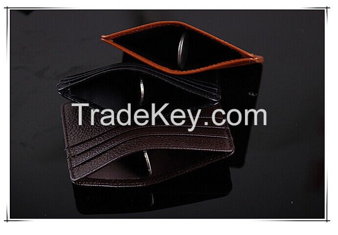 Genuine leather credit card holder, ATM Card holder wholesale
