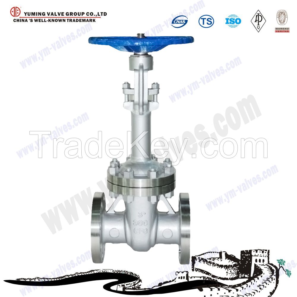 Handwheel API standard 3inch stainless steel non rising stem flange gate valve