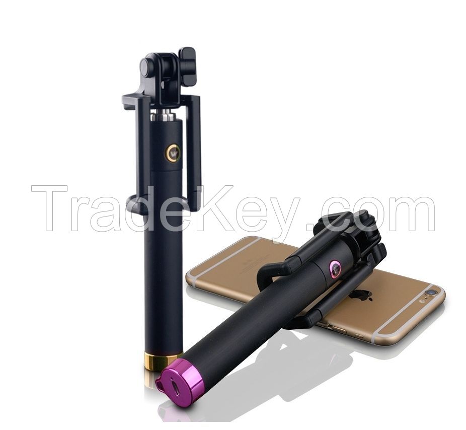 2015 super mini portable bluetooth selfie stick for cell phone