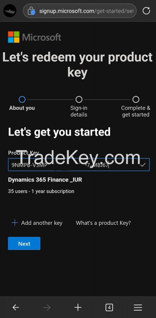 Dynamics 365 Finance IUR - 35 Users - Global License.