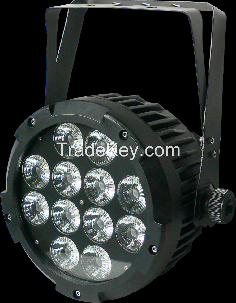 new design high power 12*10w waterproof 6in1 rgbwyp par light 
