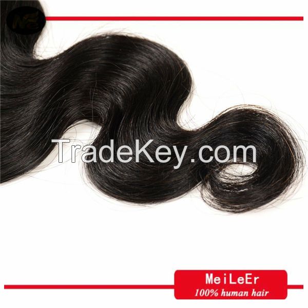 2015 new hot selling 100% human hair body wave natural color, brazilian virgin human hair