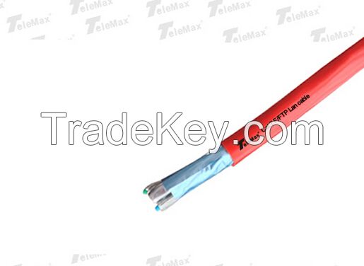 High performance Cat.7a FTP Solid 23AWG LAN Cable PVC Grey on chinese wholesale