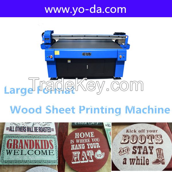 High resolution 1440dpi wood sheet uv flatbed printer machinery price