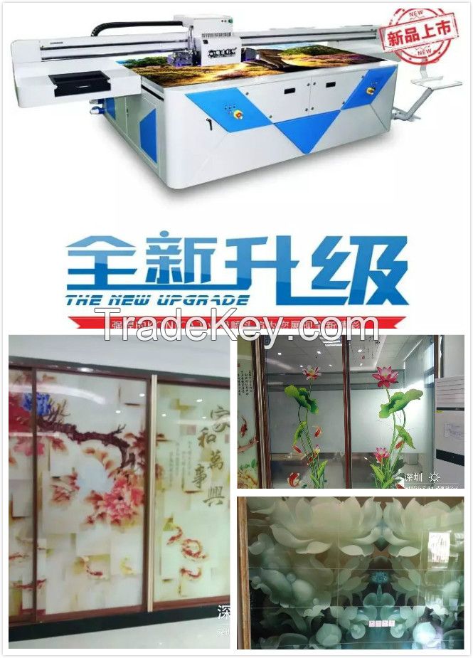 Best quality industrial heads uv glass printer with high resolution