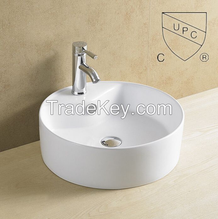 best selling hot product with cupc/csa above counter wash basin