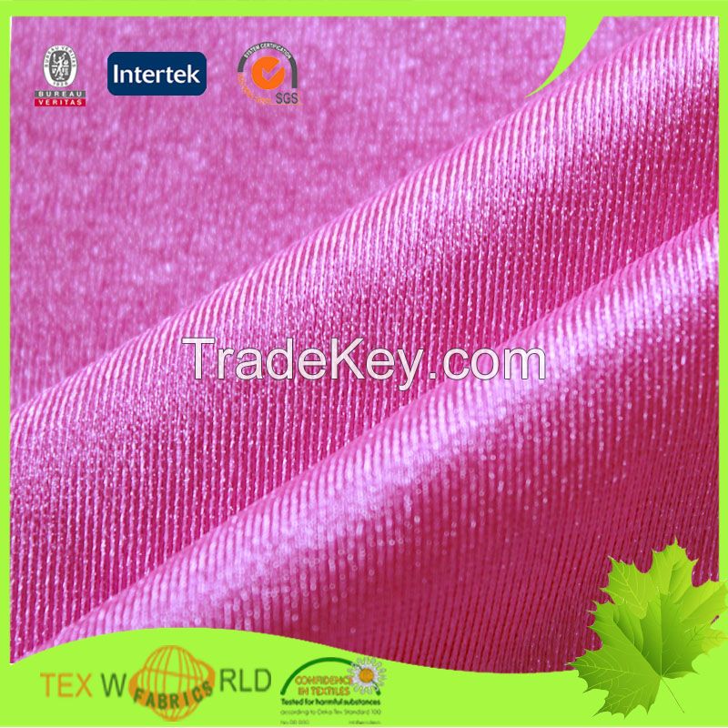 Knitted Stretch Nylon Spandex Satin Lingerie Plain Fabric (JNE4102)