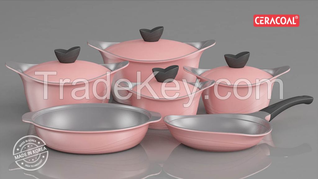 CERACOAL LIA COOKWARE SET - 12PCS