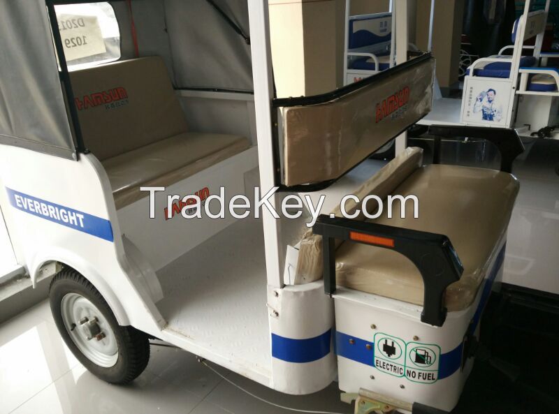 HANSEN 60V brand electric battery operated power tricycle rickshaw pedicab for passenger 2015 hot sale passenger taxi