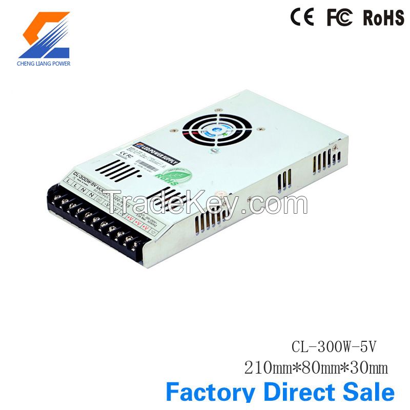 5V, 300W Constant Voltage LED Switch Power Supply With CE, ROHS, FCC