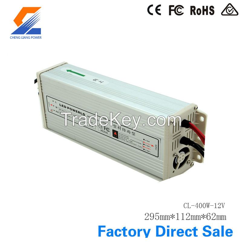 12V 400W Constant Voltage LED Switch Power Supply With CE, ROHS, FCC