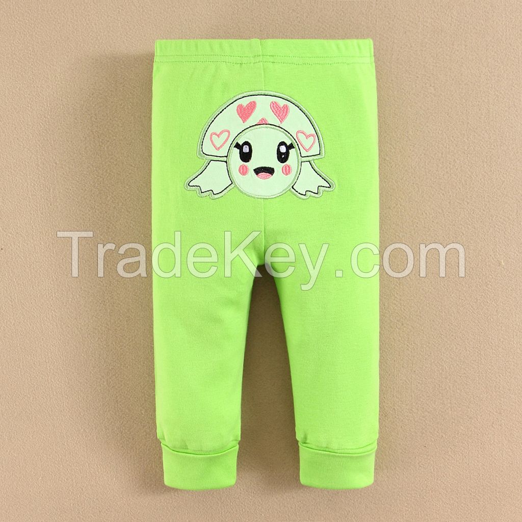 Animal Embroidered PP Pants