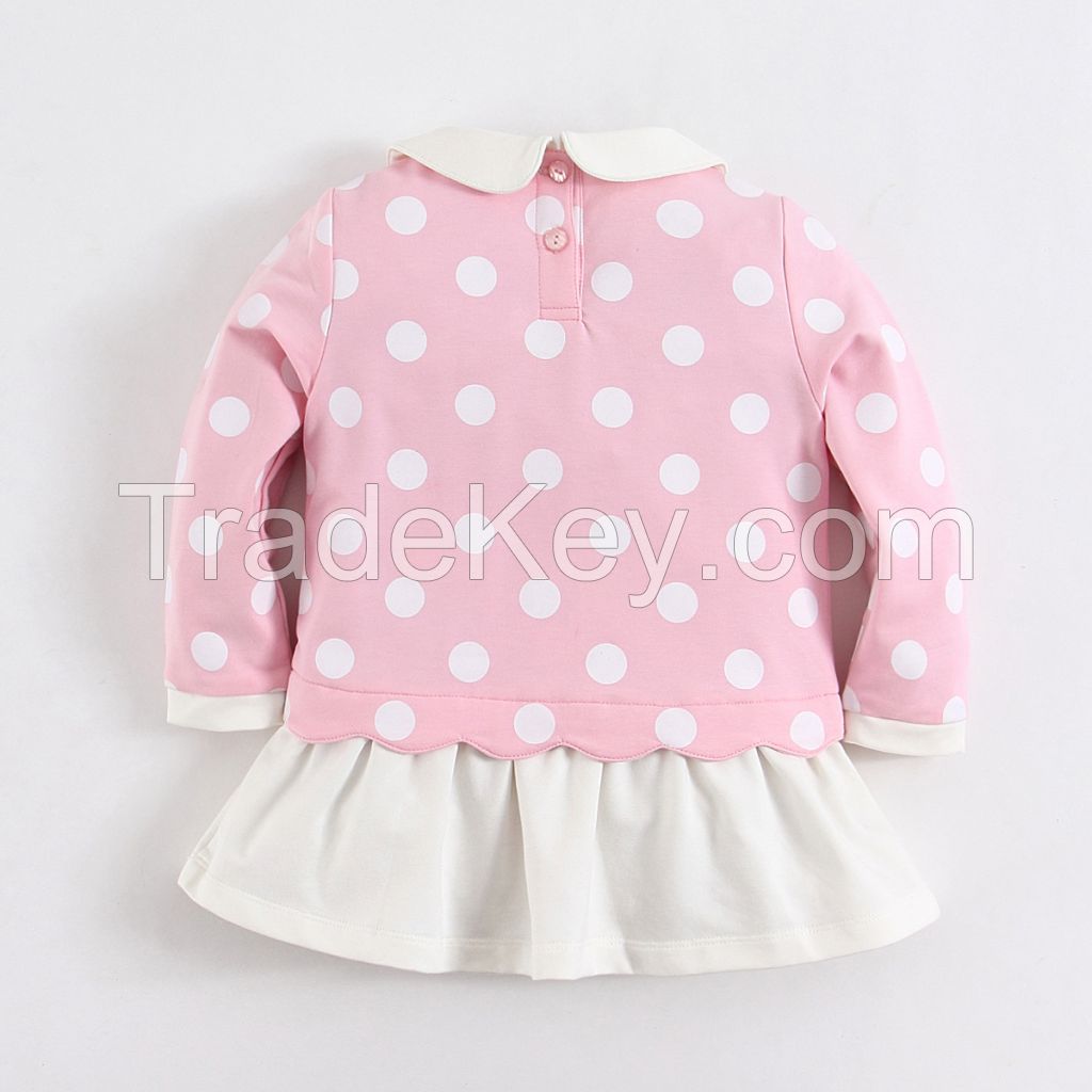 Baby girl clothes cute fleece dress