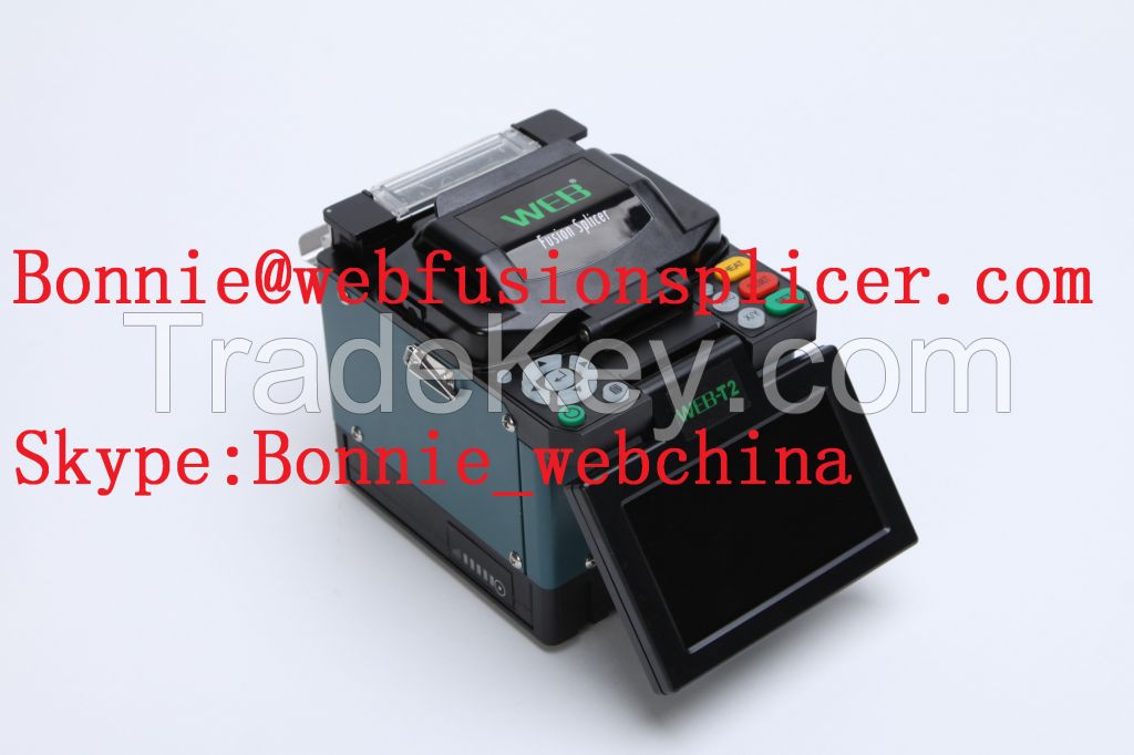 Hot sale high quality Fiber Optical Fusion Splicer / fiber optic splicing machine Web T2