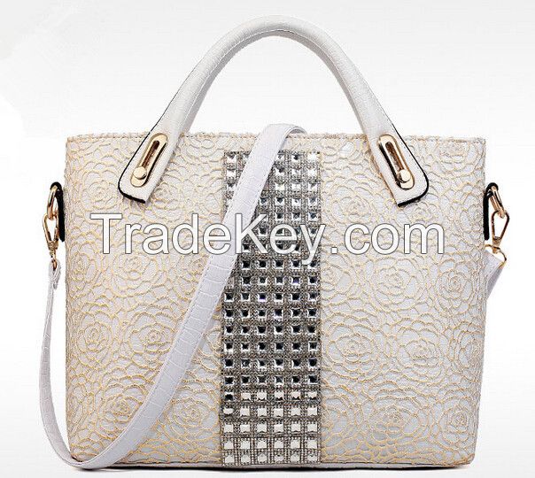Ladies Fashion Genuine Leather Handbag Women Shoulder Tote Bag Elegance China Wholesale Handbag