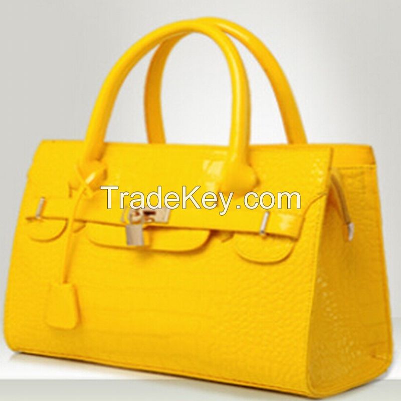 New Arrival Luxury Leather Classy Shiny Handbag For Ladies