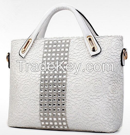 Ladies Fashion Genuine Leather Handbag Women Shoulder Tote Bag Elegance China Wholesale Handbag