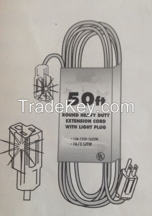 3-Conductor Single-Outlet Extension Cords  5-15 15A 125V~