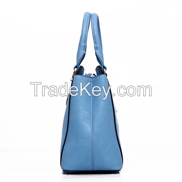 ladies fashion woman hand bag 2015 designer blue