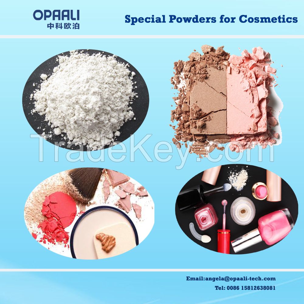 mica powder, talc powder, sericite powder as cosmetic powder raw material