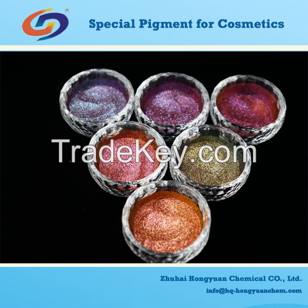 cosmetic grade color changing(chameleon) pearl pigment pearl powder