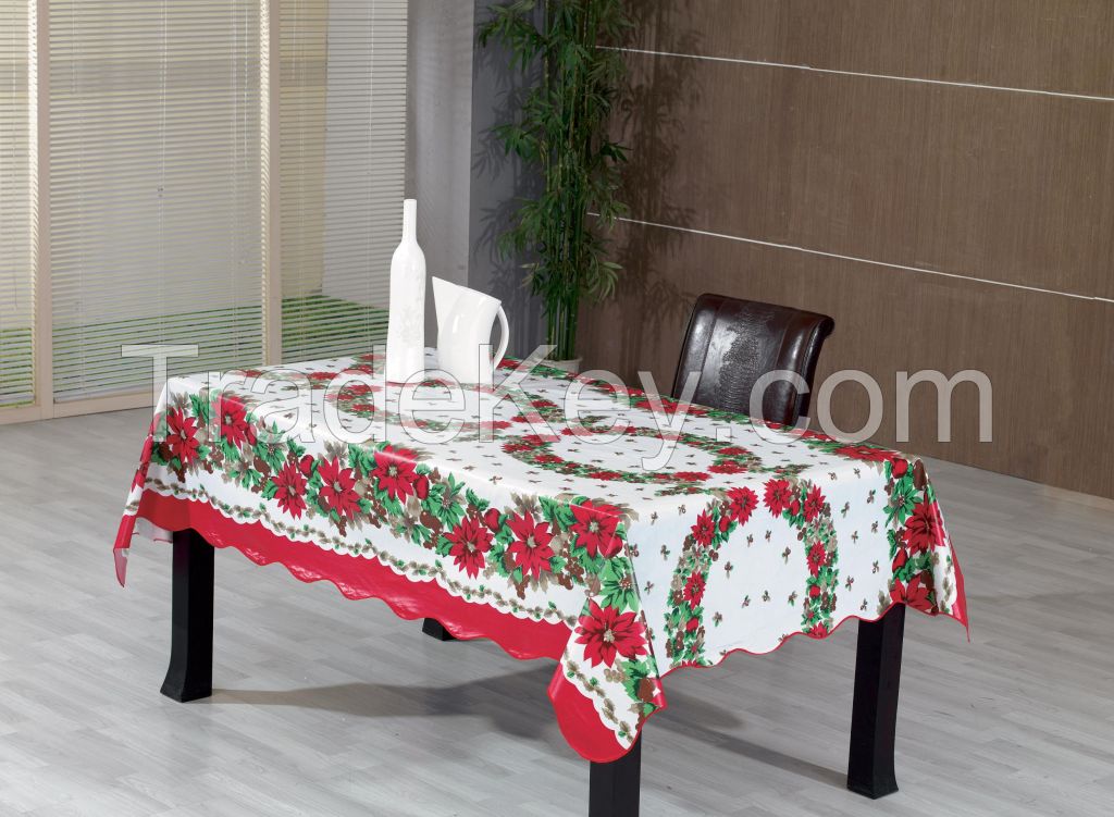 Christmas Festival decoration printed PVC tablecloth