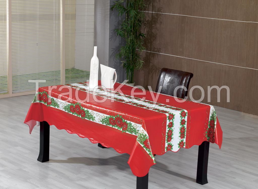 Christmas Festival decoration printed PVC tablecloth