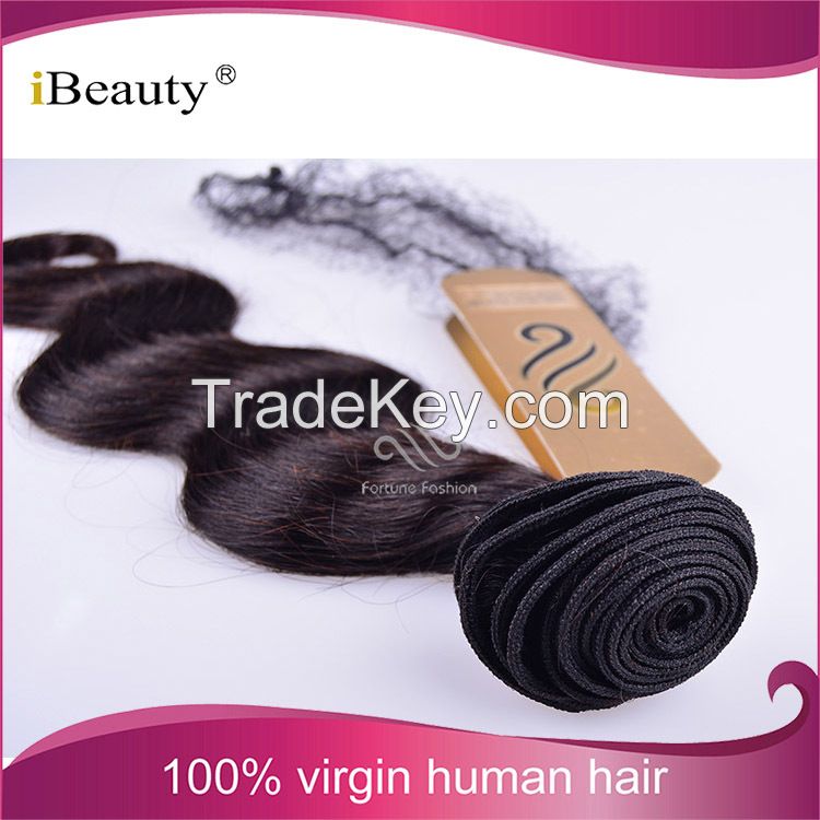 2015 Guanghzou reliable real virgin brazilian human hair body wave hair extension at wholesale price