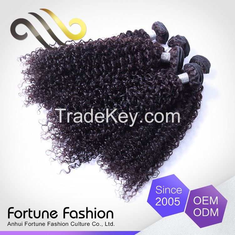 2015 hot sell China products 7A virgin Peruvian human hair kinky curly hair remy hair weave