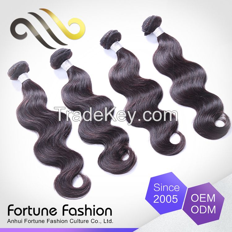 Fashion iBeauty hair 7A virgin Peruvian human hair body wave remy hair weave 