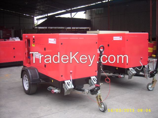 25kVA/20kw Trailer Diesel Sound Proof Generator/Diesel Silent Genset w