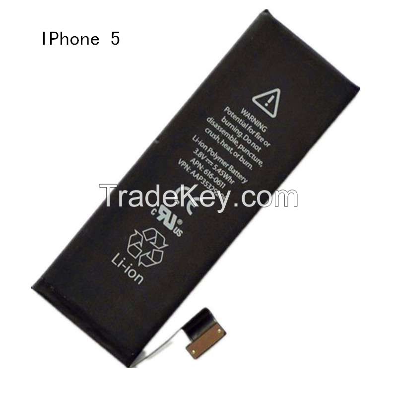 Best Quality 1440mAh Mobile Phone Built-in Batteries for Iphone 5 For Iphone 5G Battery