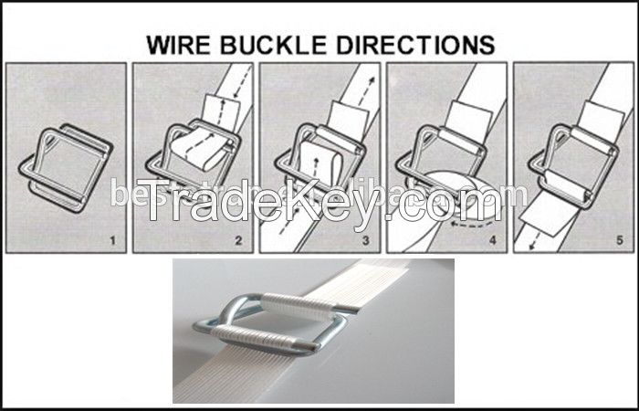 BST Zhejiang Huzhou wire buckle for plastic strap 25mm