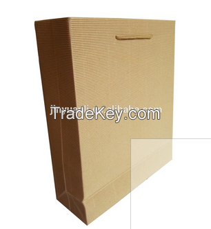 2015 New Cheap Kraft Paper Bag With Flat Handle