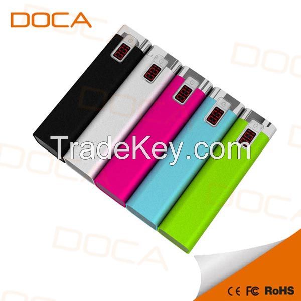 DOCA D516 2600mAh portable power bank with digital display