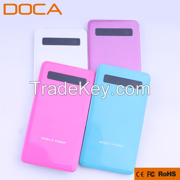 Unique design touch screen external power bank 3000-5000mAh for smart