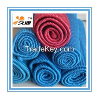 Manufacturer directly supply top quality 80/20 streak free microfiber glass towel (JY-0011) 