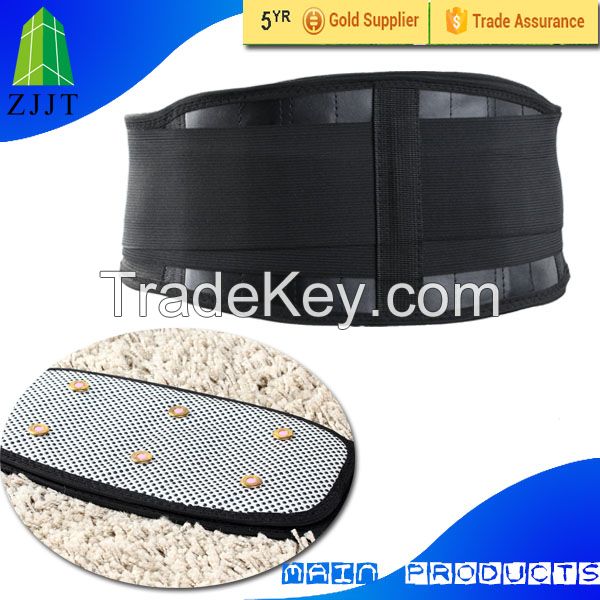 Heated magnetic therapy back support belt