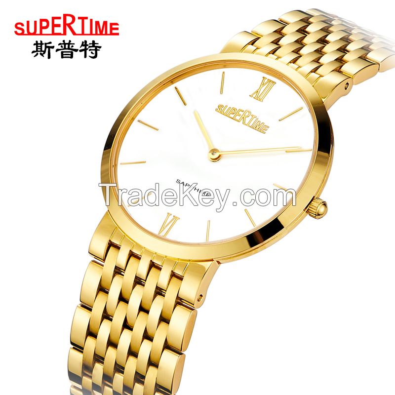 Fashion simple watch/ultra-thin watch/stainless steel men's watch