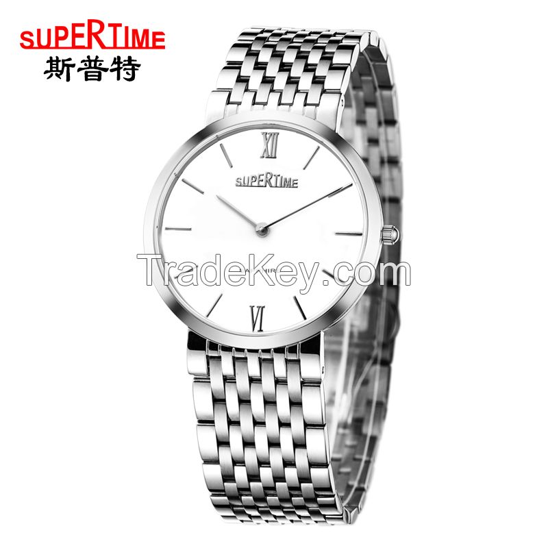 Fashion simple watch/ultra-thin watch/stainless steel men's watch