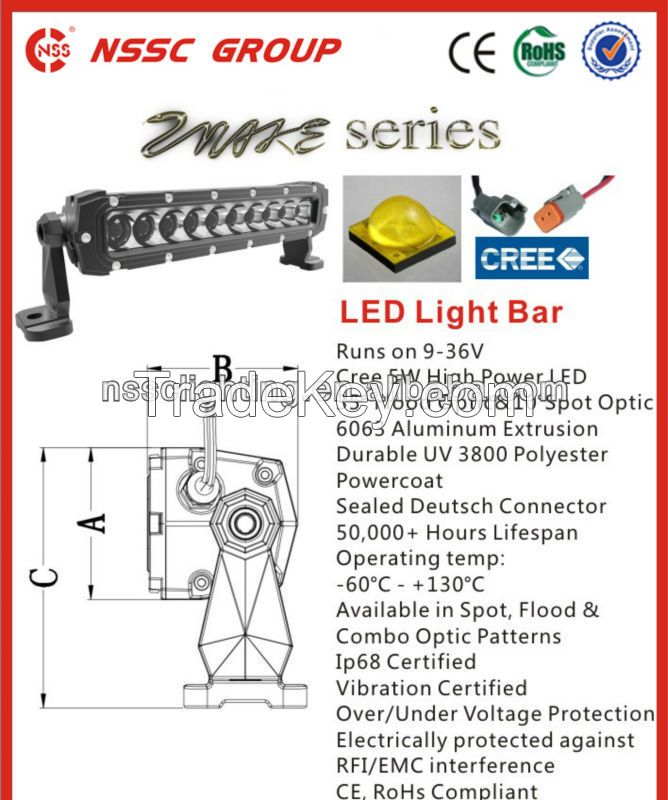 High power 50inch 500w off road led light bar foroff road led light bar for trucks with IP68 waterproof