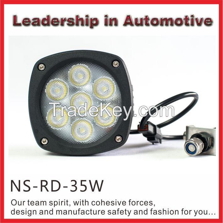 Best price 35W auto led work light car led working light with IP68, Emark&amp;amp;amp;amp;RoHs Certificates