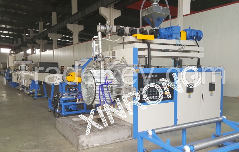 HDPE hollow wall winding pipe extrusion line